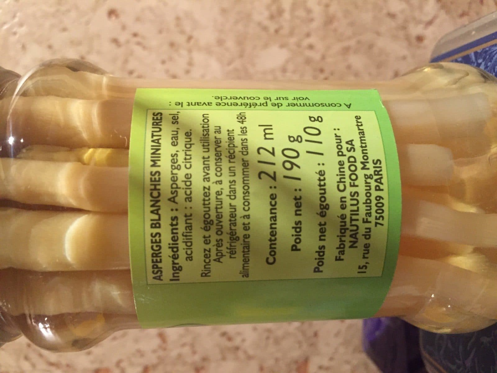 Open Food Facts Asperges Blanches packshot