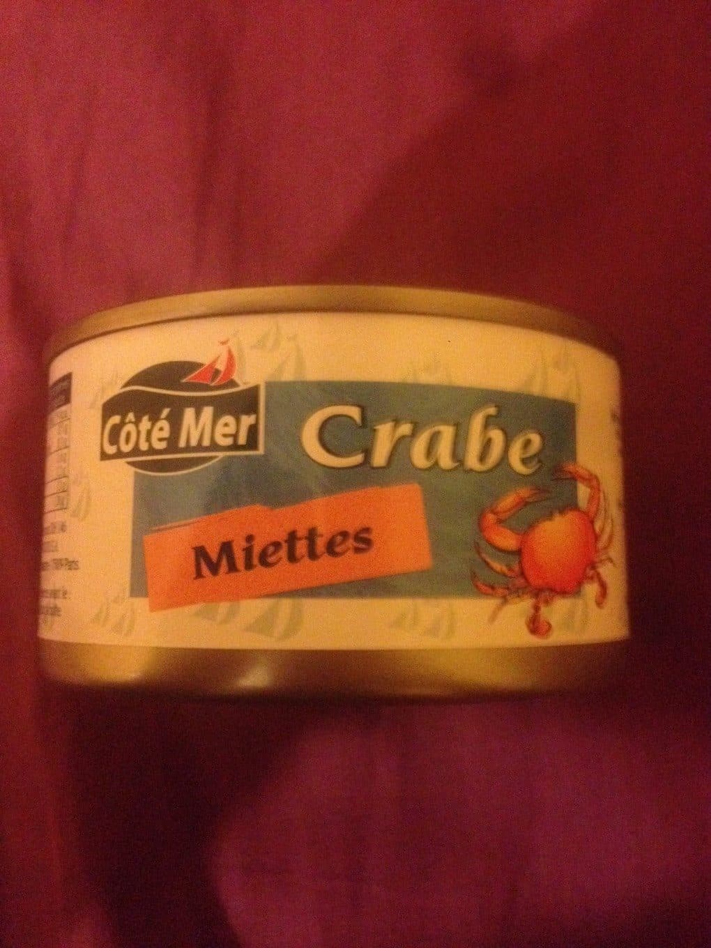 Coté Mer Miette Crabe Grade C 121GR* packshot