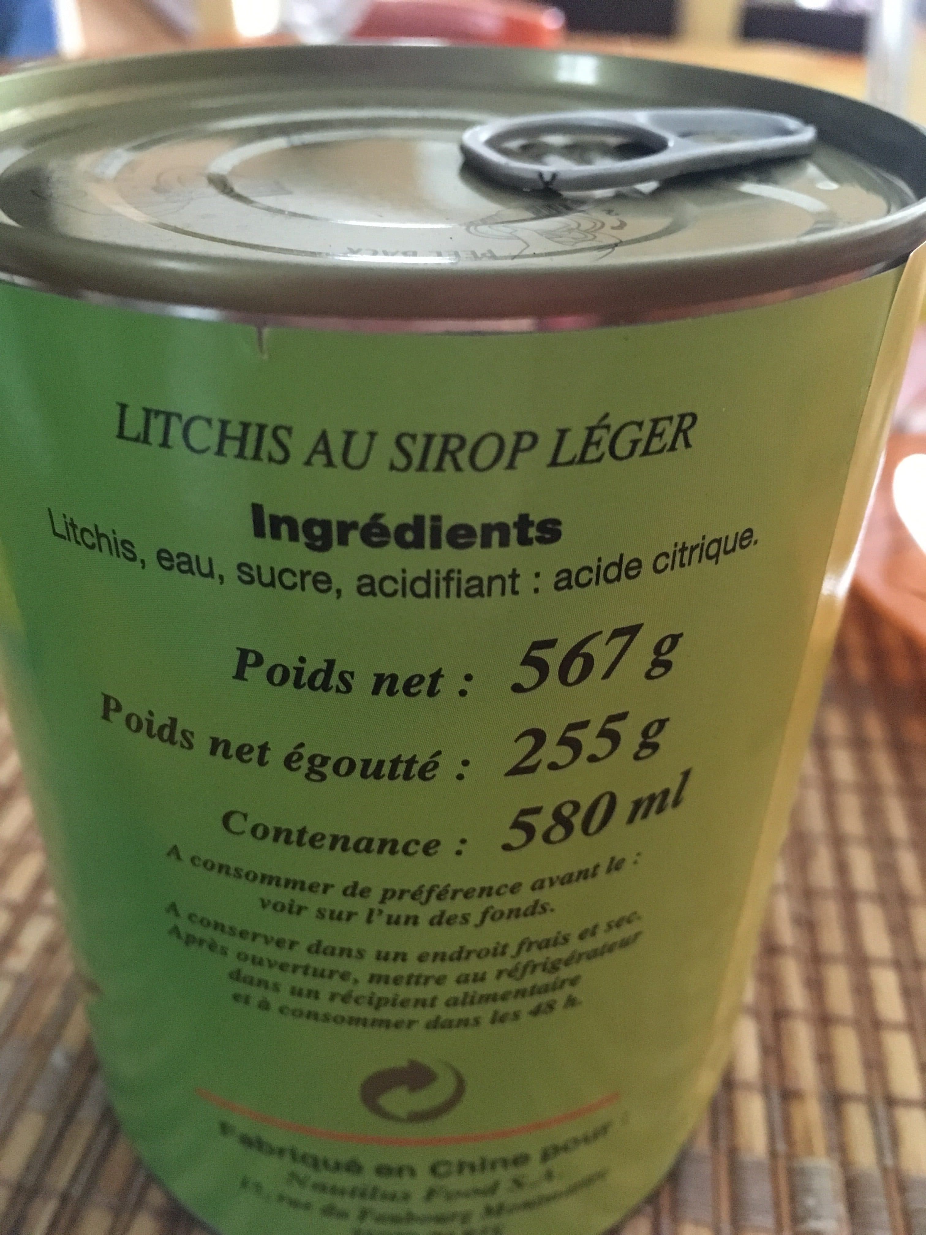 Makli Litchis au Sirop léger packshot