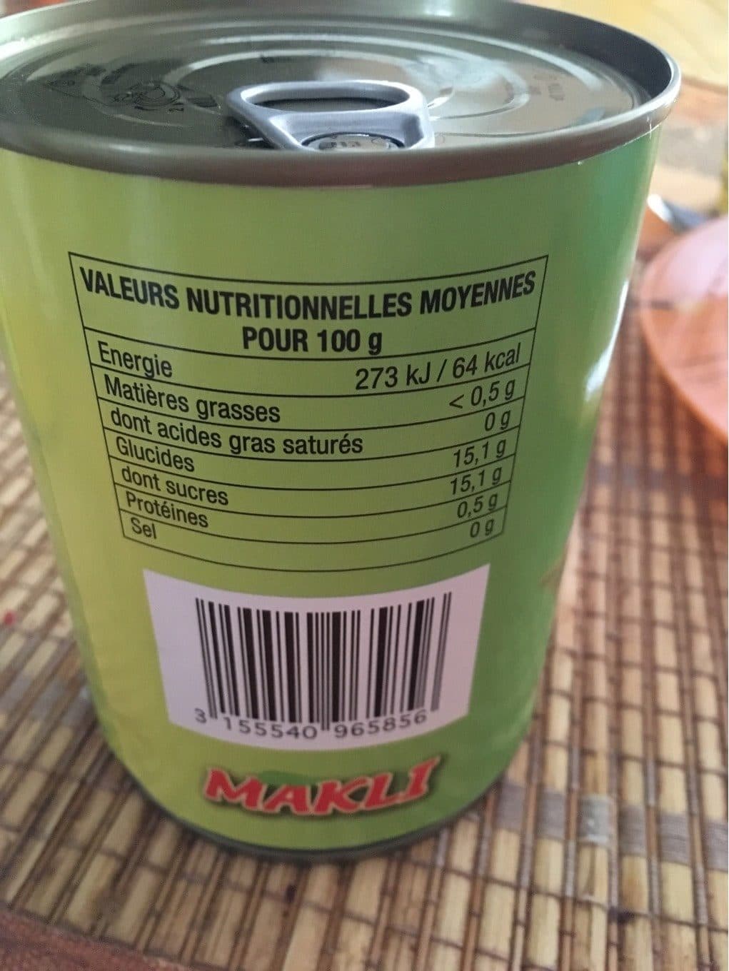 Makli Litchis au Sirop léger packshot