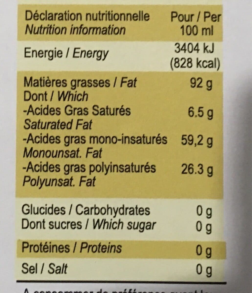 Lapalisse Huile de coza grillé packshot