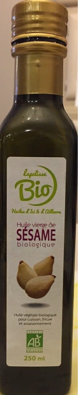 Lapalisse Bio Huile vierge de sesame biologique packshot