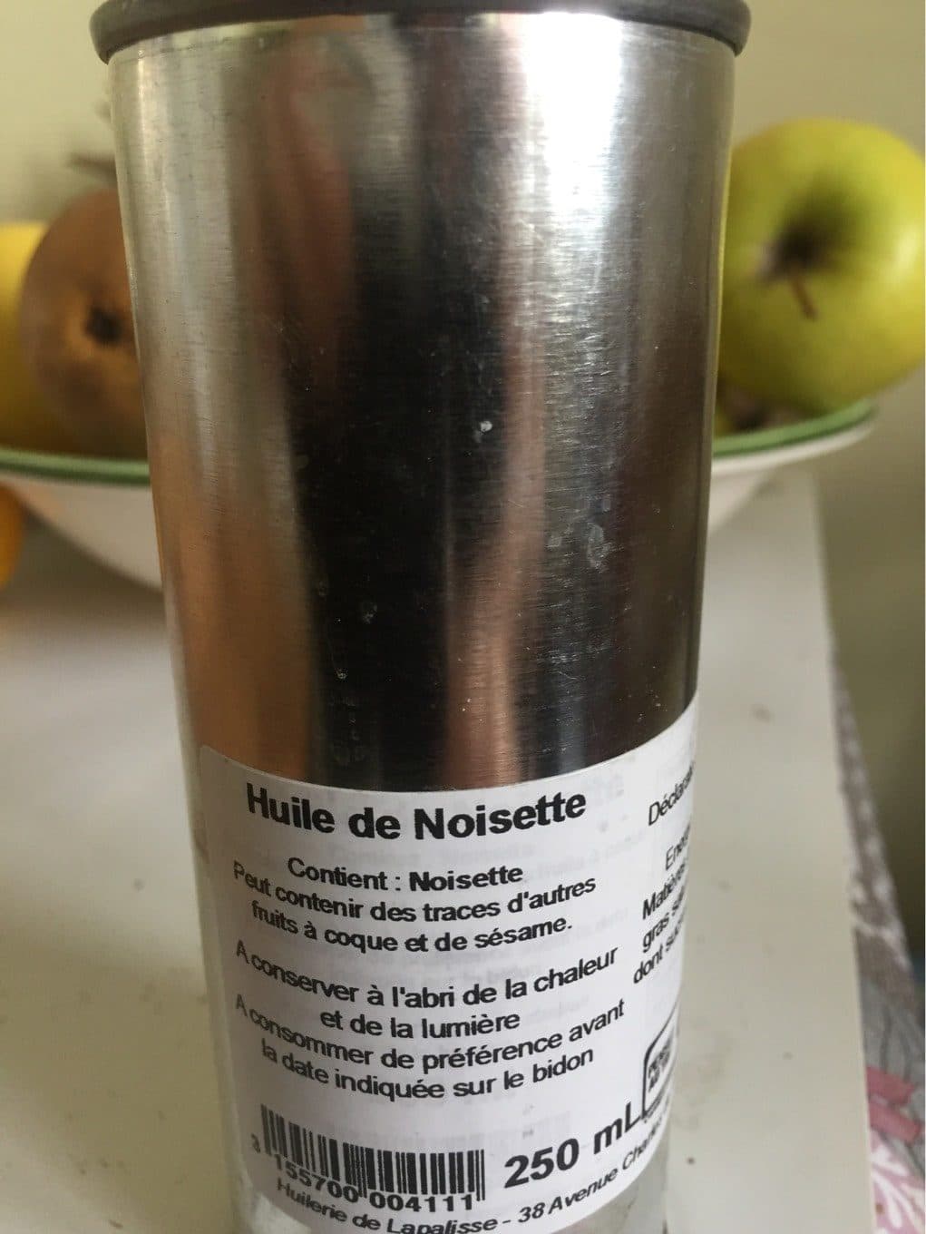 Huilerie de Lapalisse Huile de noisettes packshot