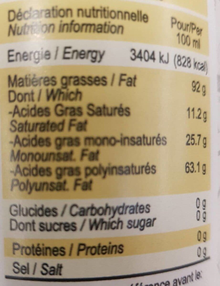 Huilerie de Lapalisse Huile vierge de tournesol biologique packshot