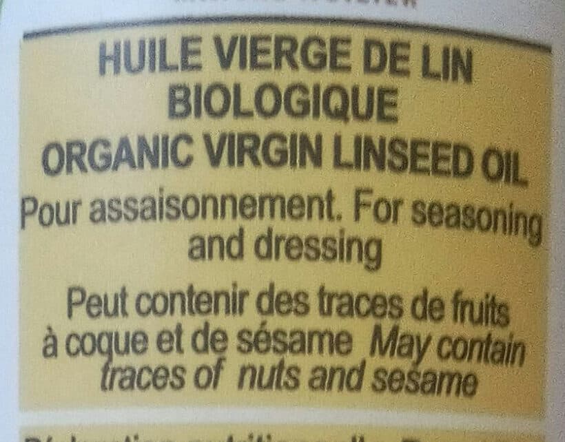 Lapalisse Huile vierge de Lin Biologique packshot