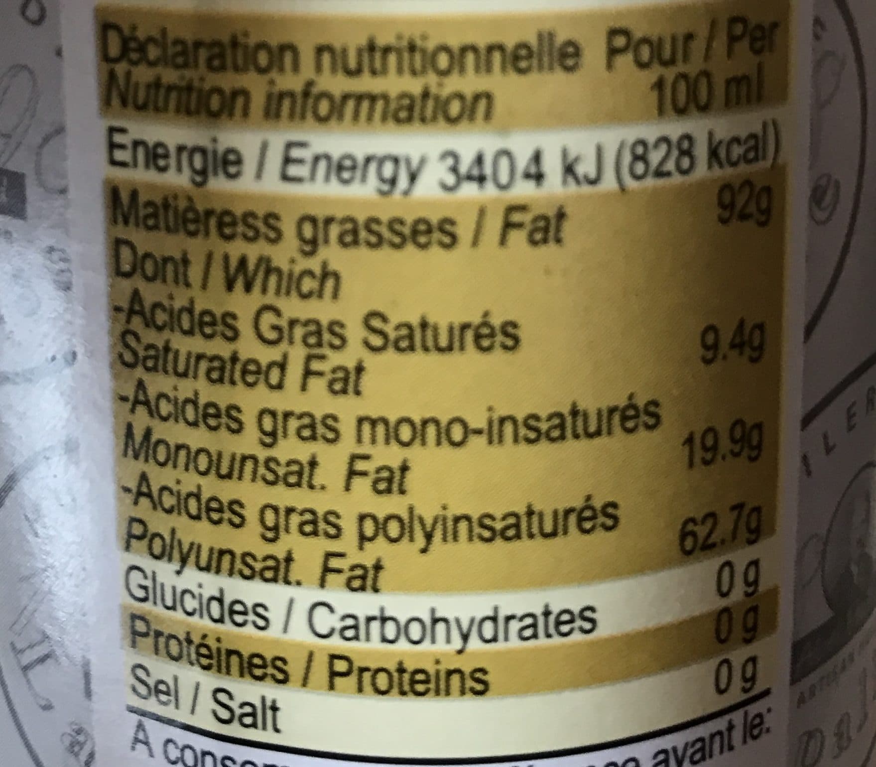 Lapalisse Huile vierge de Lin Biologique packshot
