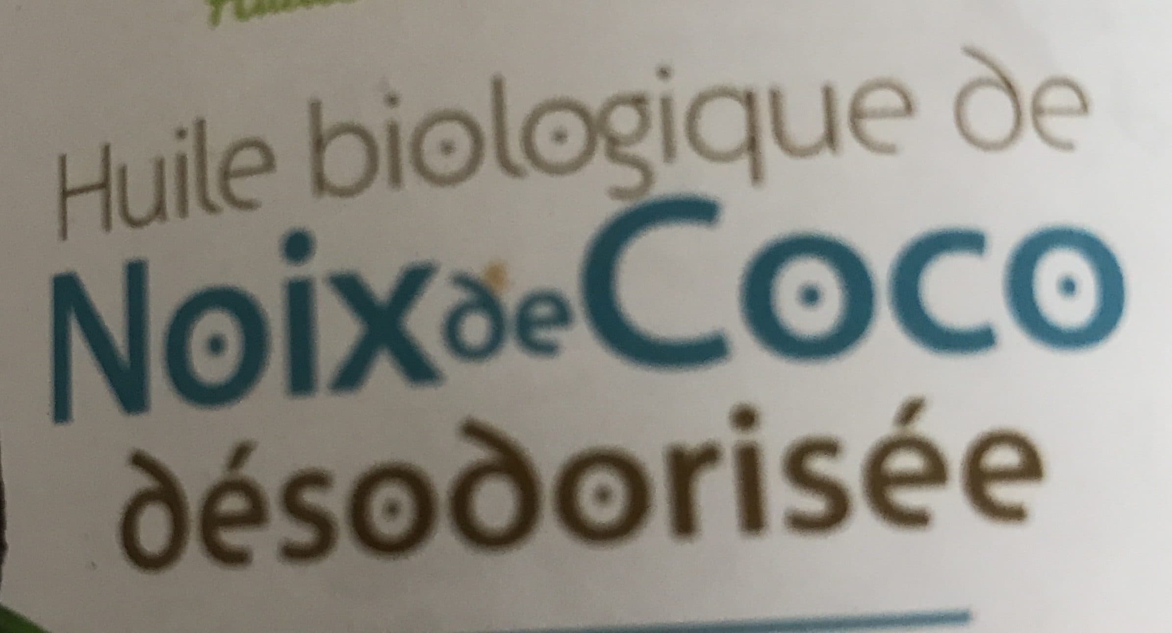 Huileries de lapalisse Huile Noix De Coco Désodorisée bio packshot