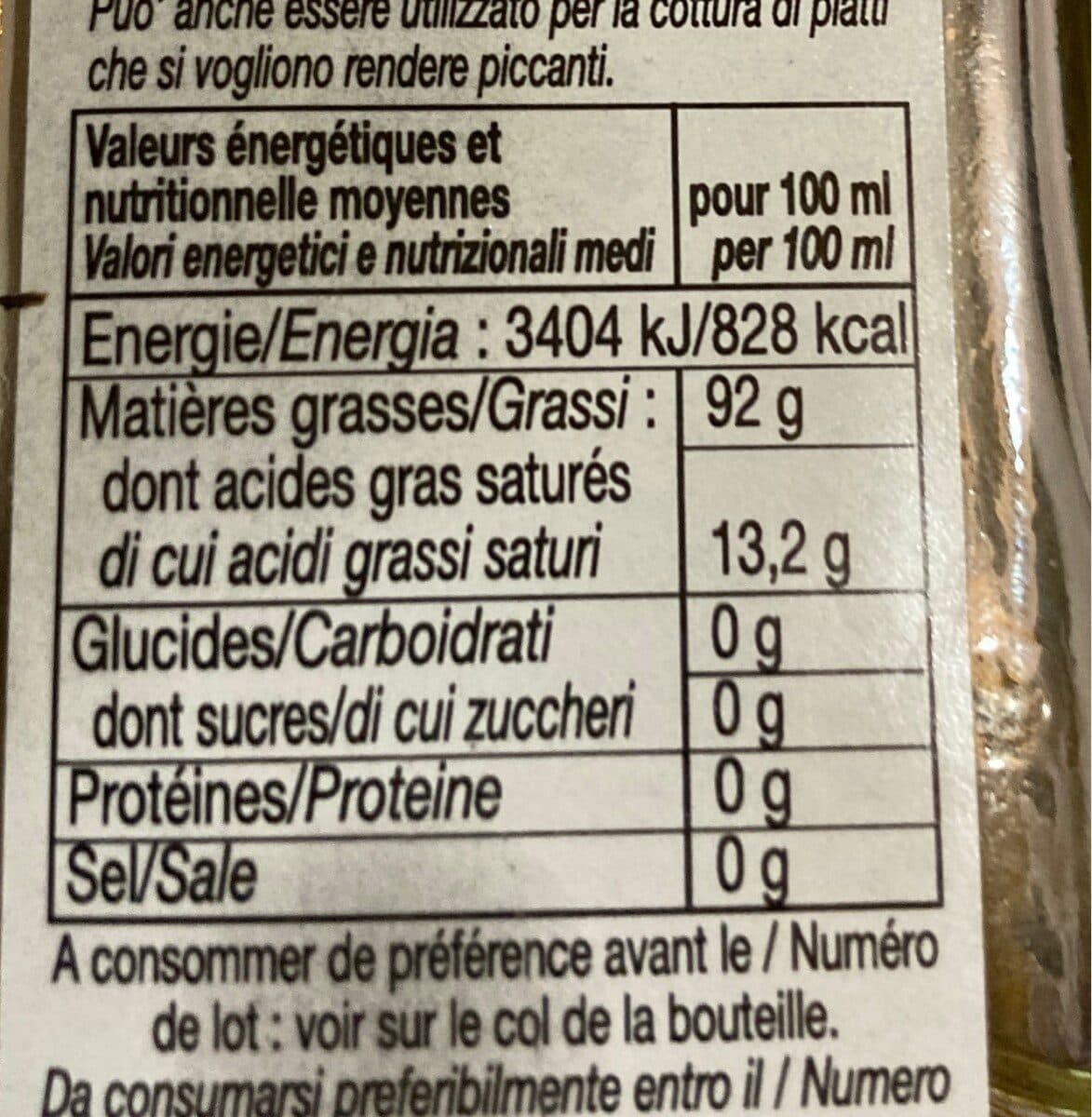 Georges Vivier Pizza olio special packshot