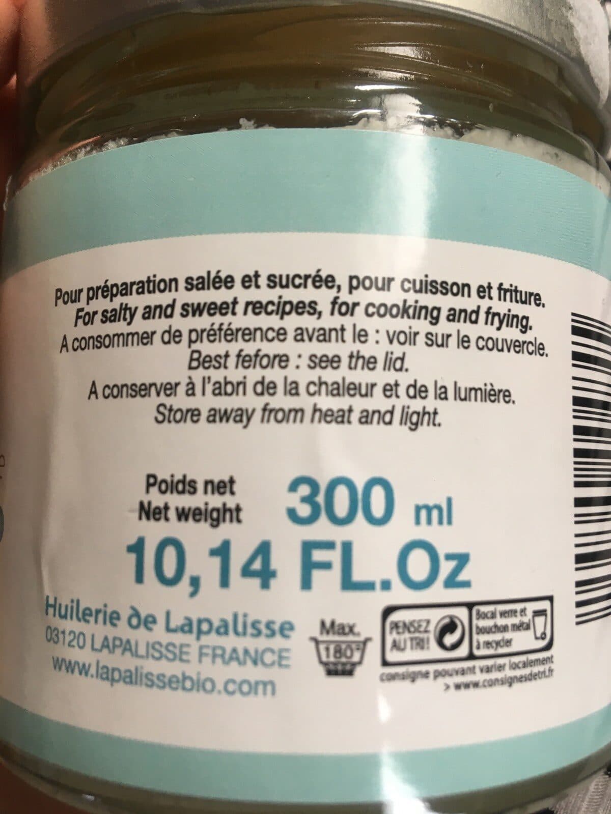 Open Food Facts Huile biologique dnoix de coco packshot