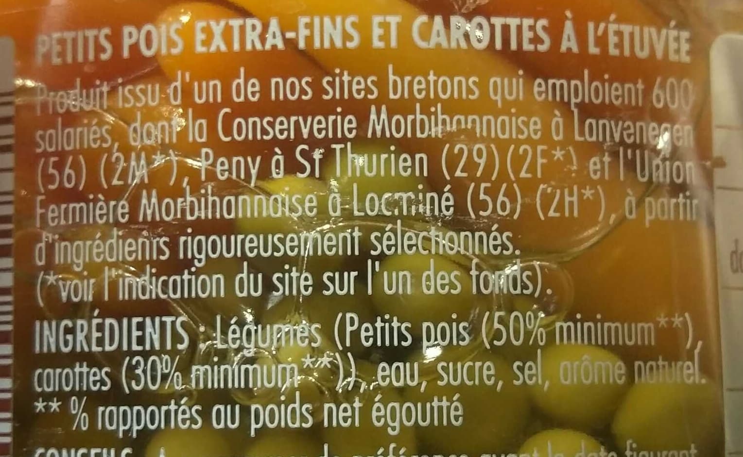 Jean Nicolas Petits pois et Carottes packshot