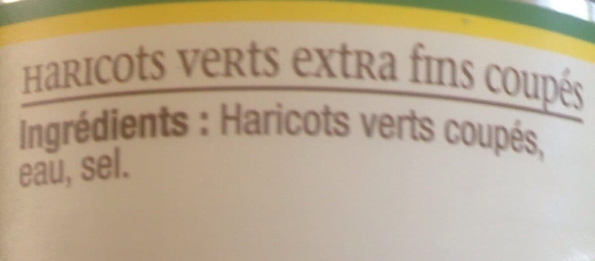 Jean Nicolas Haricots verts coupés packshot