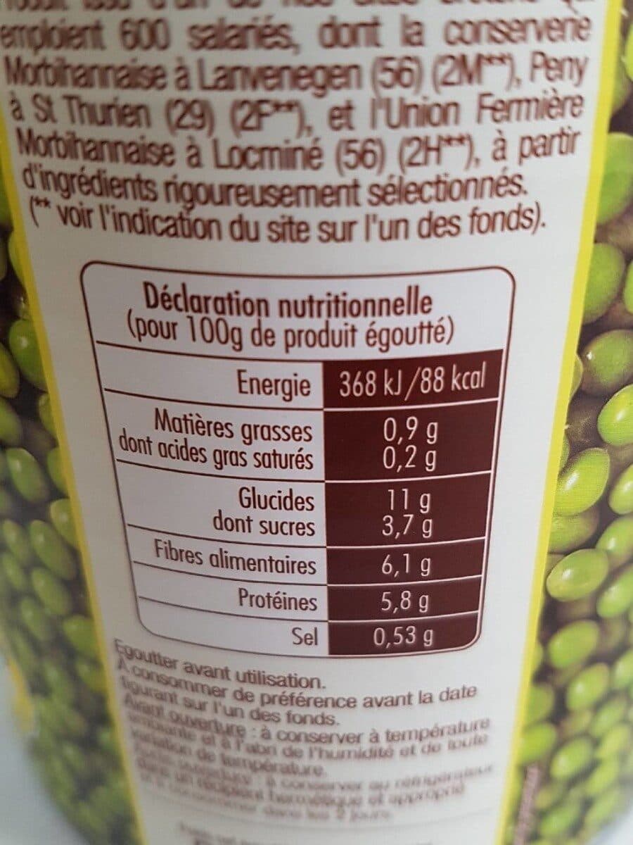 Jean nicolas Petits pois extra fins à l'étuvée Prod.Bretagne Jean Nicolas 560g packshot