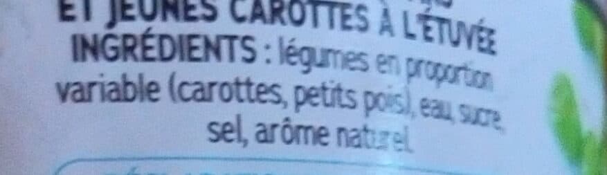 Jean nicolas Petits pois extra fins Carottes packshot