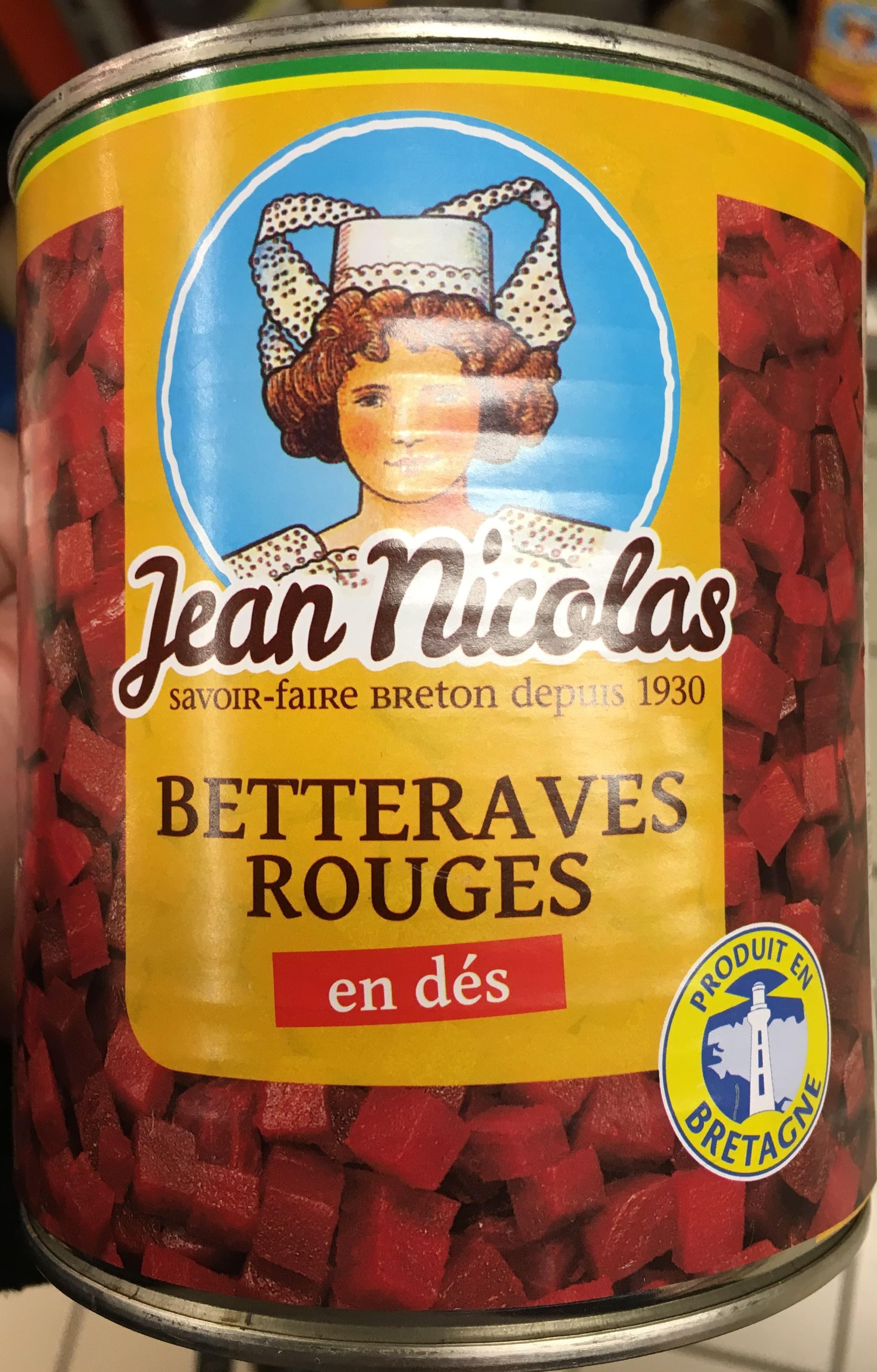 Jean Nicolas Betteraves rouges en dés packshot