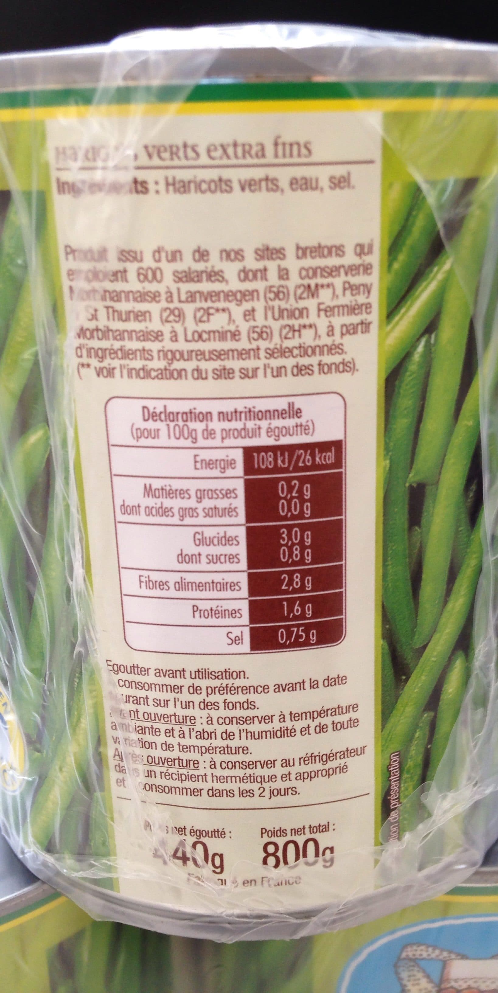 Jean nicolas Haricots Verts Jean Nicolas, Extra Fins 3x440g packshot