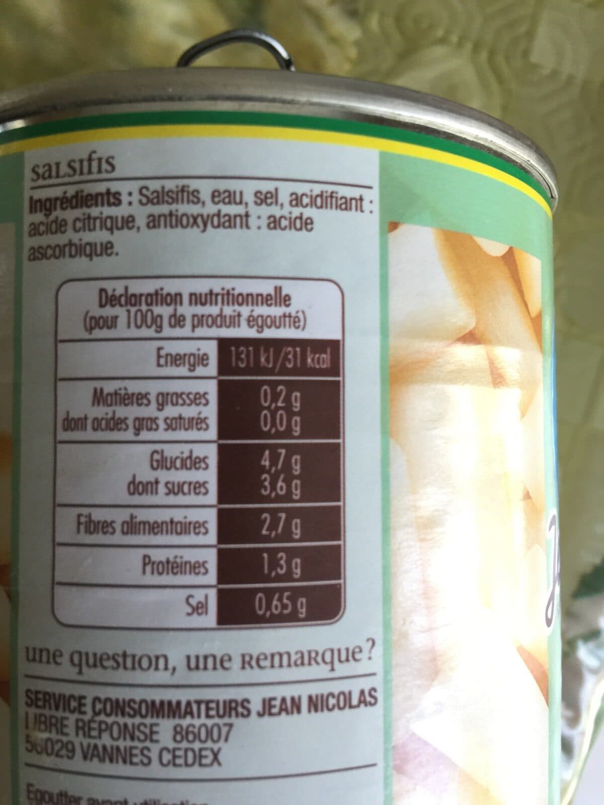 Jean nicolas Salsifis Jean Nicolas 500g packshot