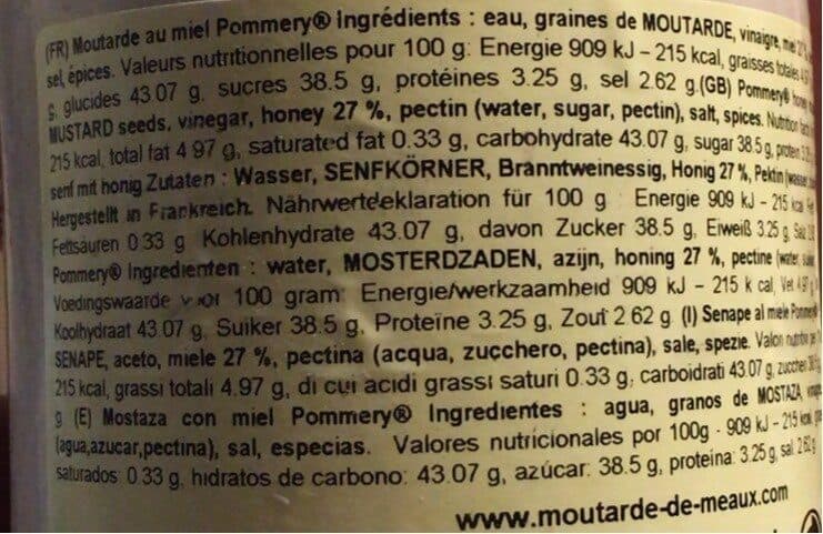 Pommery Moutarde Au Miel De Pommery. 250g. packshot