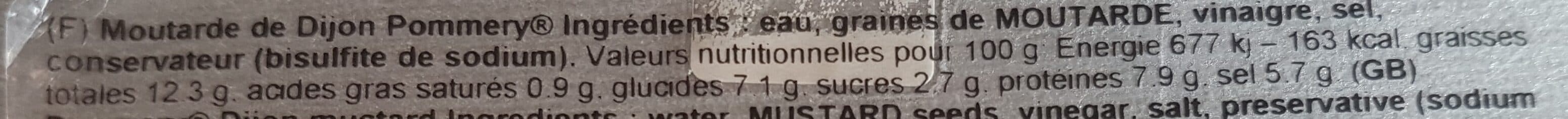 Moutarde Pommery Dijon Mustard packshot