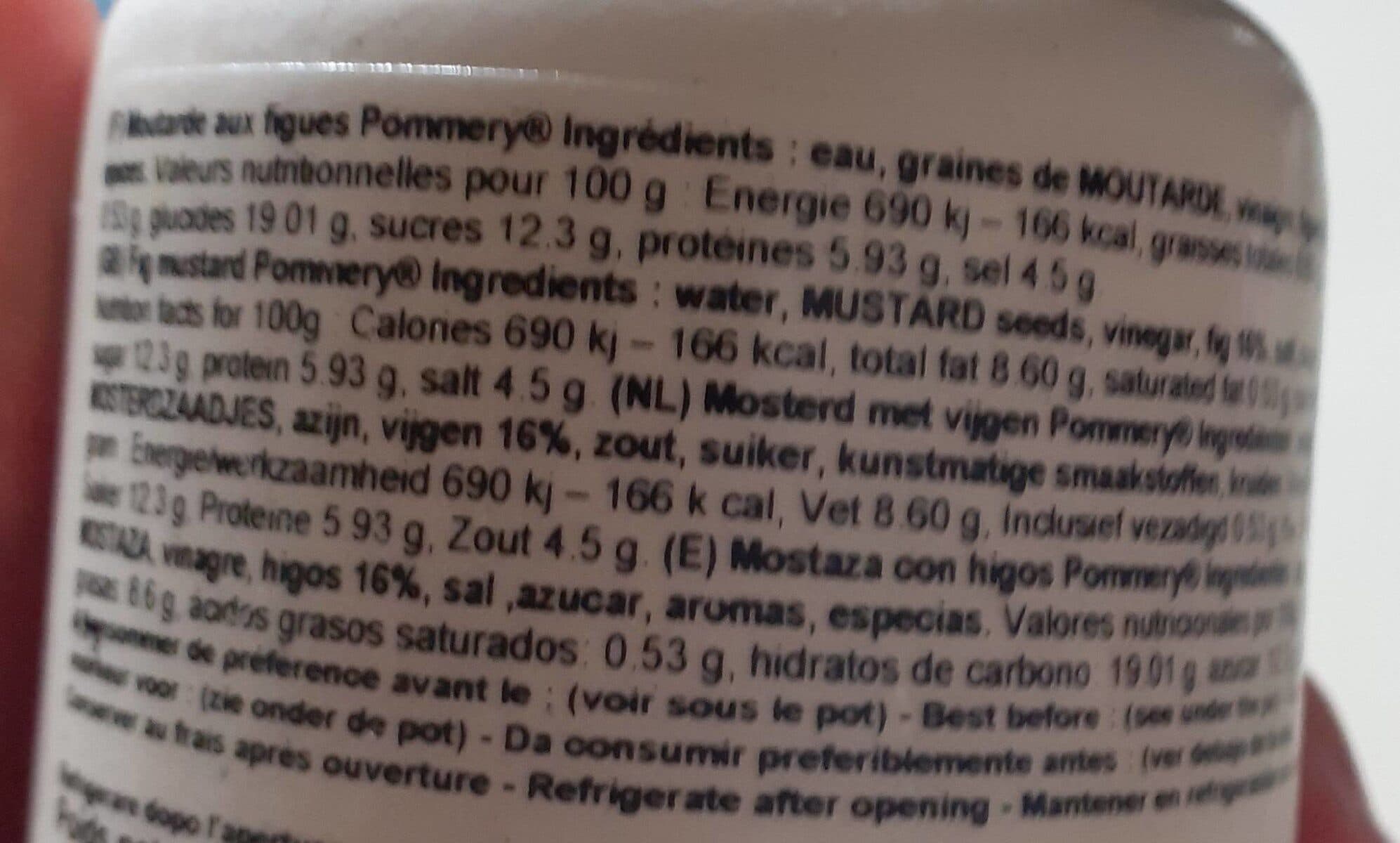 Pommery Moutarde à l'ancienne figue packshot