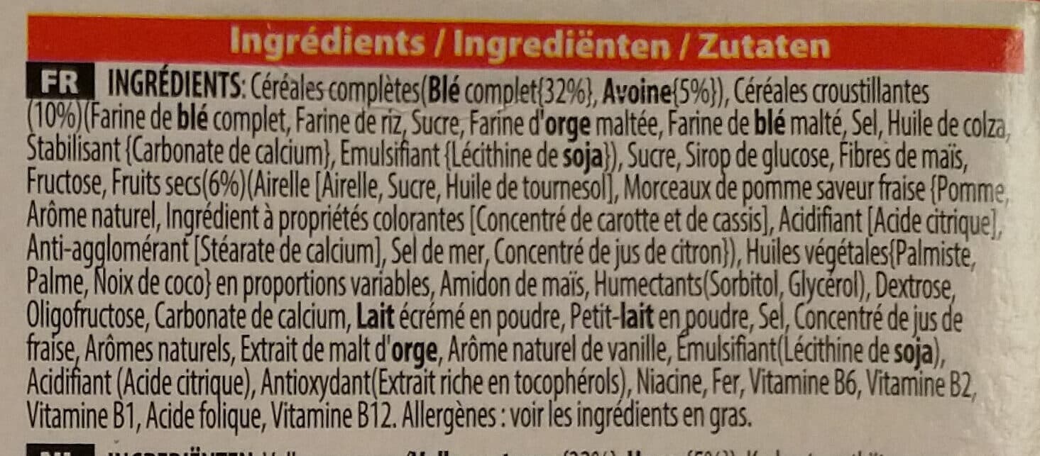 Kellogg's Spécial K Barres Croustillantes fruits rouges packshot