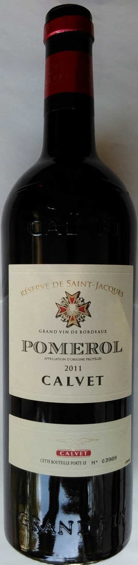 Calvet Pomerol Réserve de Saint Jacques packshot
