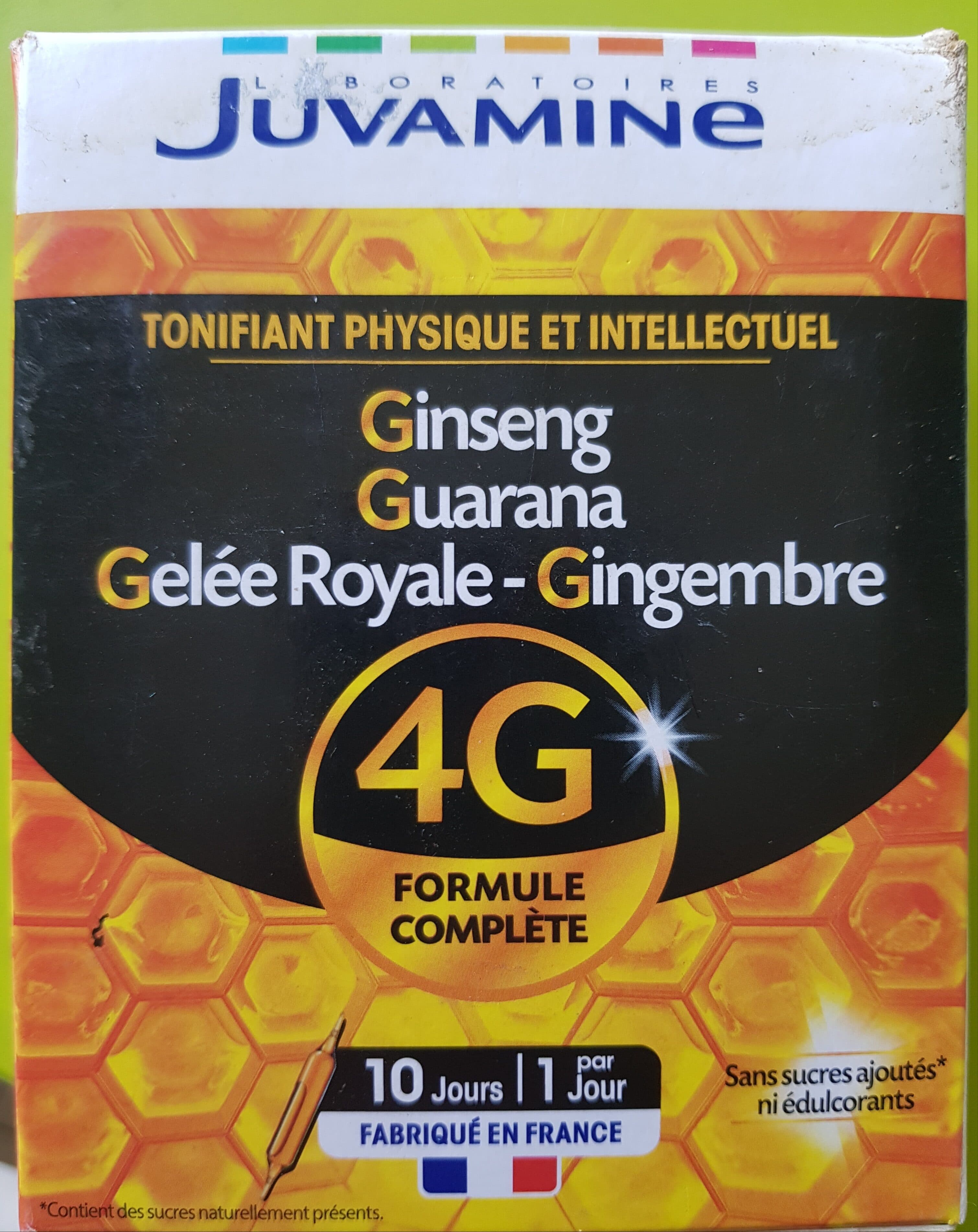 Juvamine Juvamine Ginseng - Gelée Royale - Guarana - Gingembre packshot