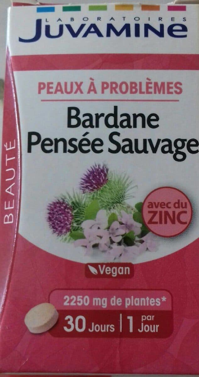Juvamine Bardane pensée sauvage packshot