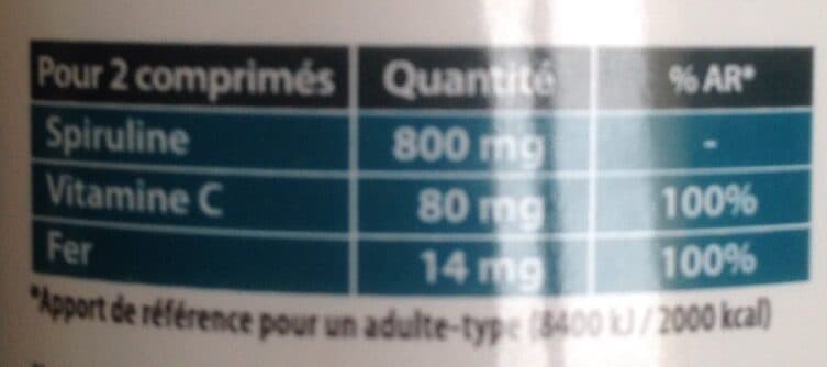 Juvamine Spiruline packshot
