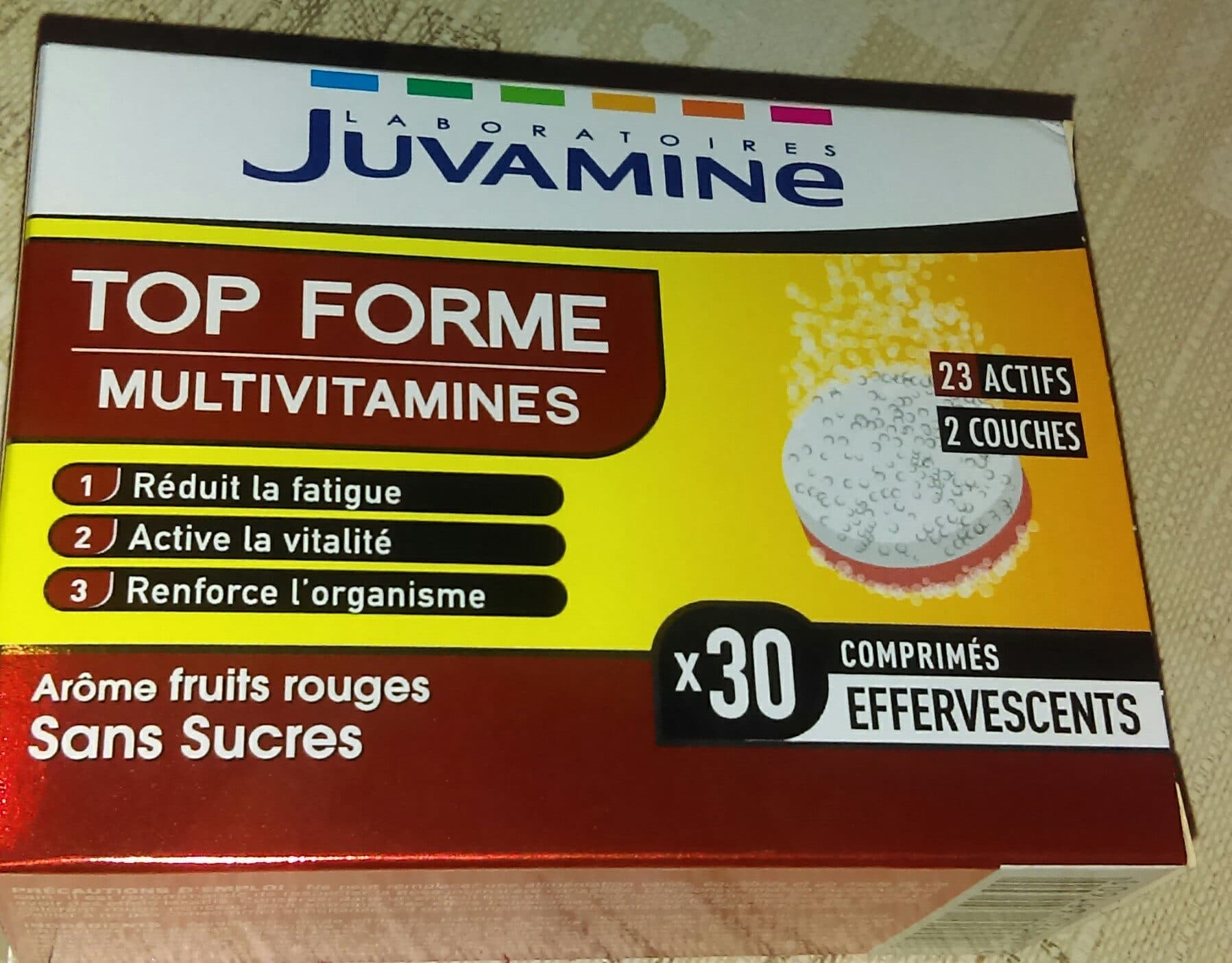 Juvamine Juvamine Top Forme Multivitamines 30 Comprimés Effervescents packshot