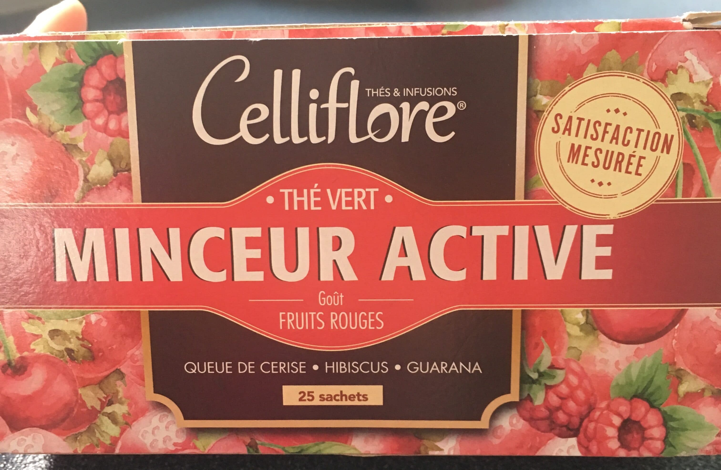 Celliflore Thé Vert Minceur Active goût fruits rouges packshot