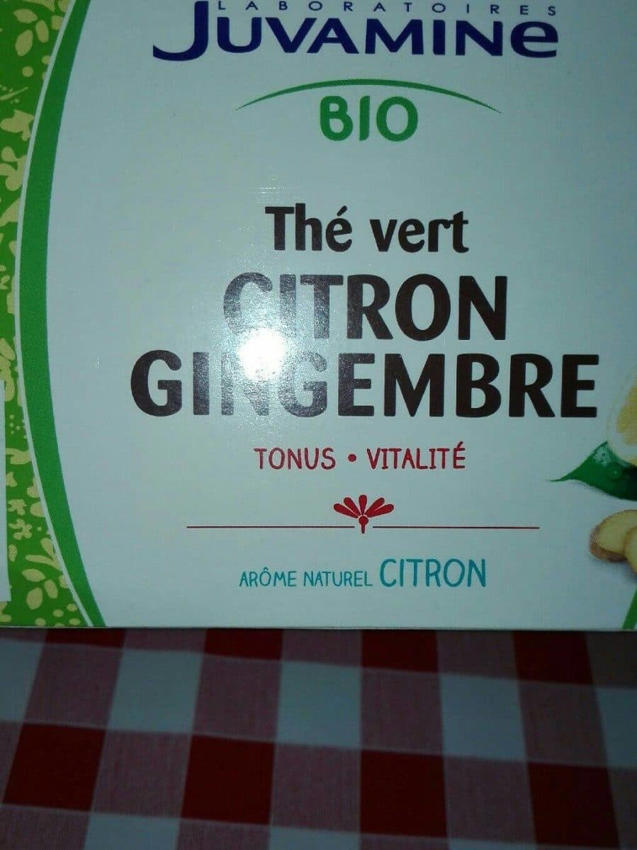 Juvamine Thé vert citron gingembre packshot