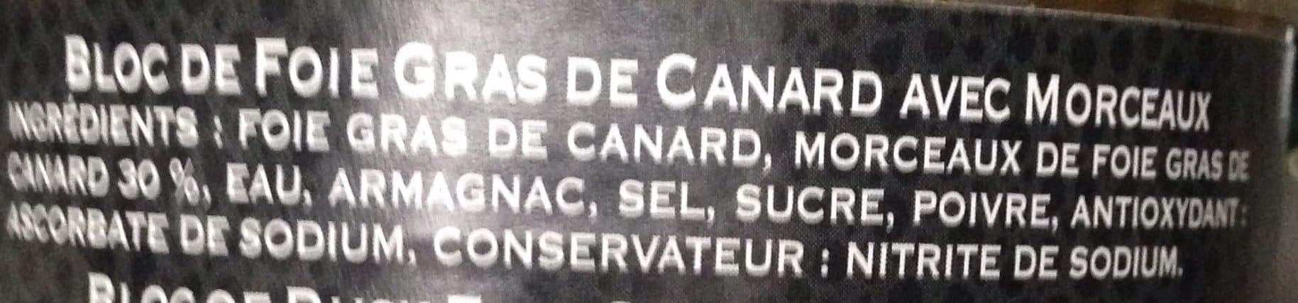Euralis Gastronomie Bloc De Foie Gras De Canard 30 % Morceaux Boîte 1 packshot
