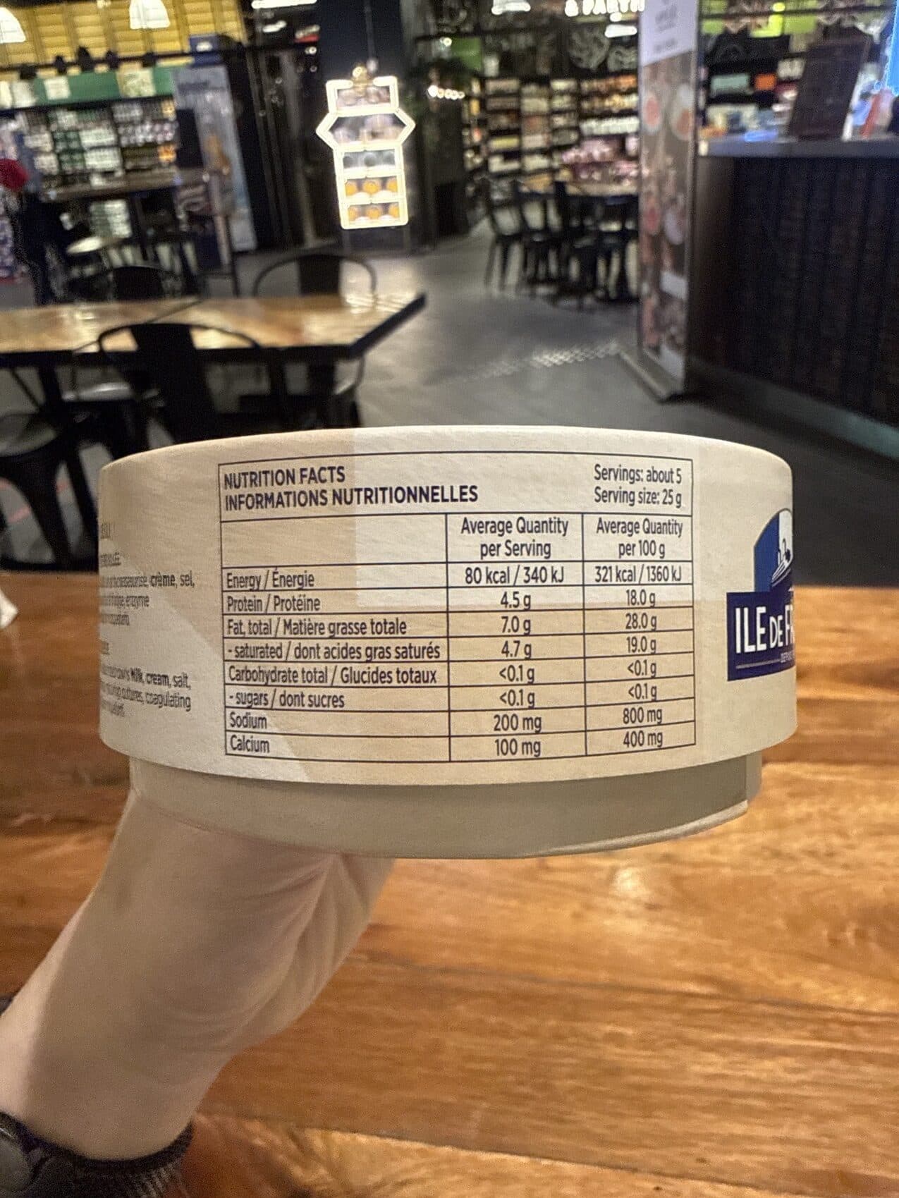 Ile de France Brie au bleu packshot