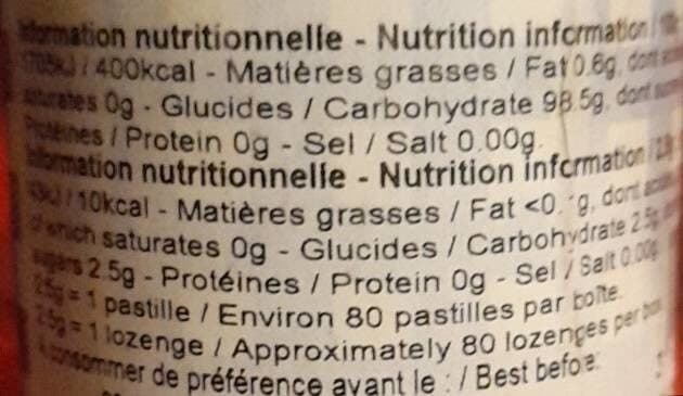 Open Food Facts Pastille Vichy packshot