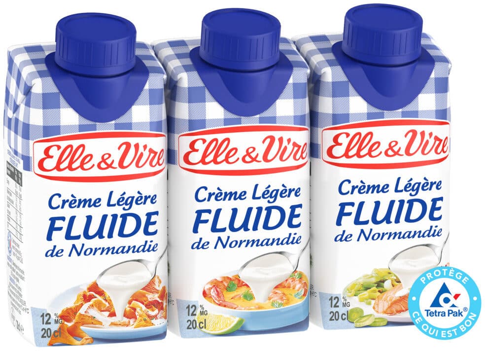 Elle & Vire La Crème Légère De Normandie 12%MG packshot