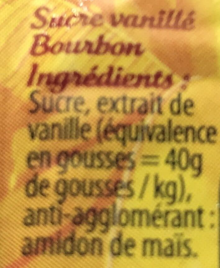 Sainte Lucie Sucre vanille Sainte Lucie Bourbon sachet packshot