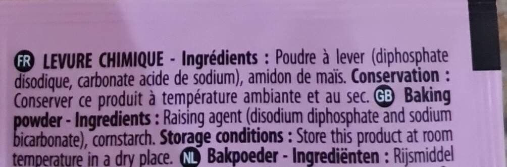 Sainte Lucie Levure chimique packshot