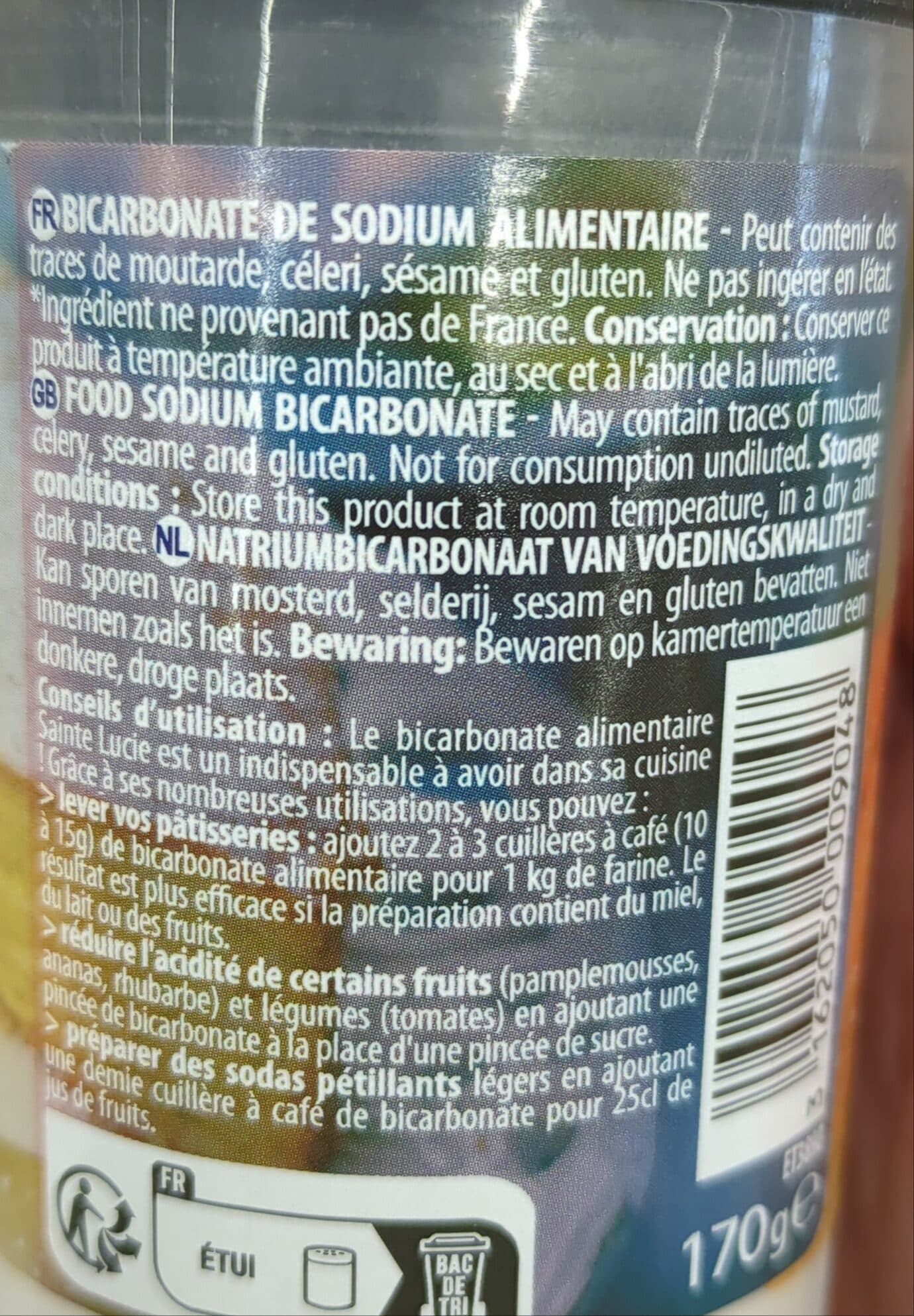 Sainte Lucie Bicarbonate alimentaire packshot