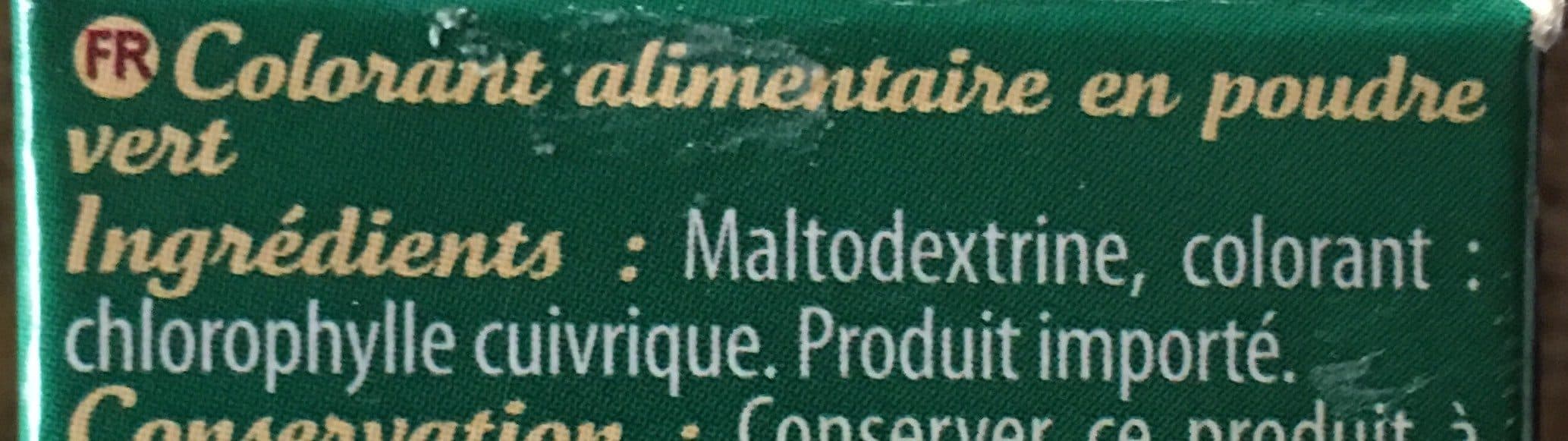 Sainte Lucie Colorant alimentaire vert packshot