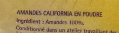 Sainte Lucie Amandes California en poudre packshot
