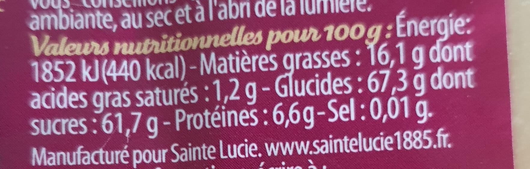 Sainte Lucie Pâte d'amandes Blanche packshot