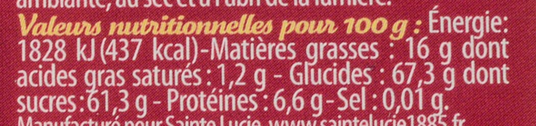 Sainte Lucie Pâte d'amandes tricolore packshot