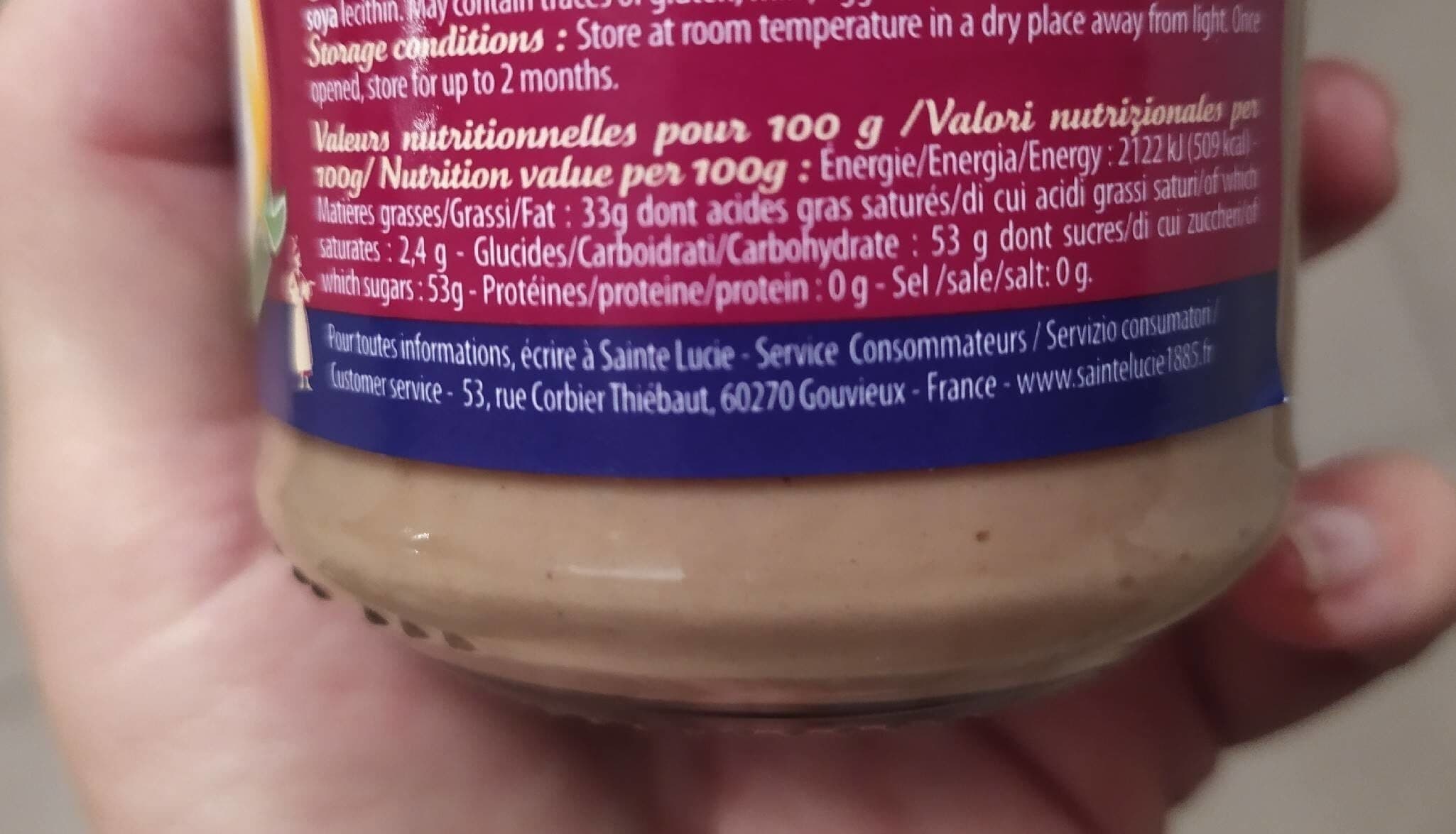 Sainte Lucie Pâte de pralin packshot