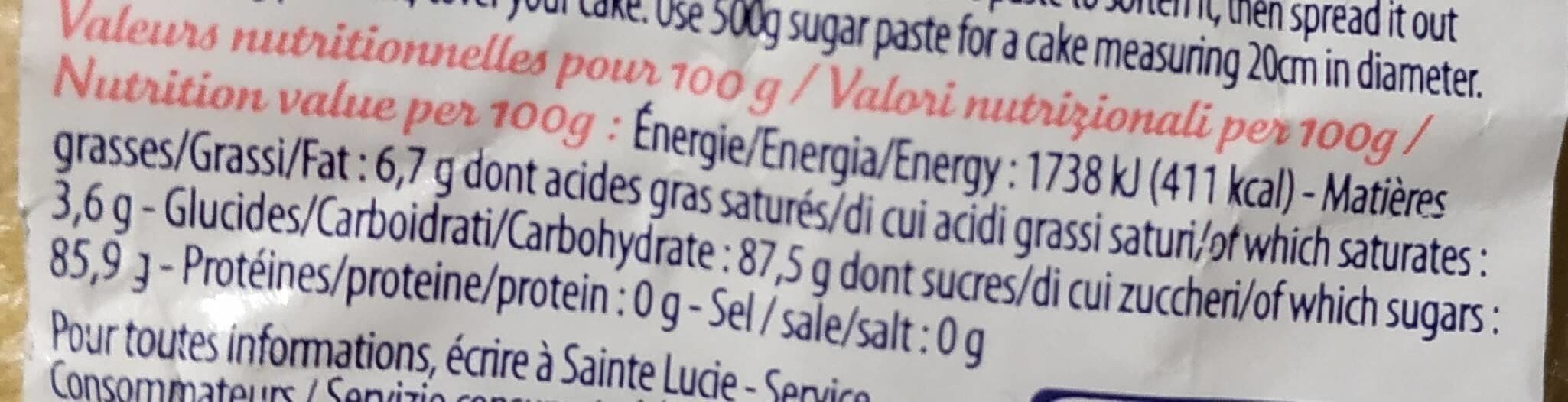 Sainte Lucie Pate a sucre packshot