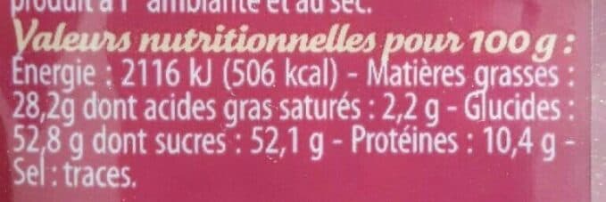 Sainte Lucie Pralin dore haché packshot