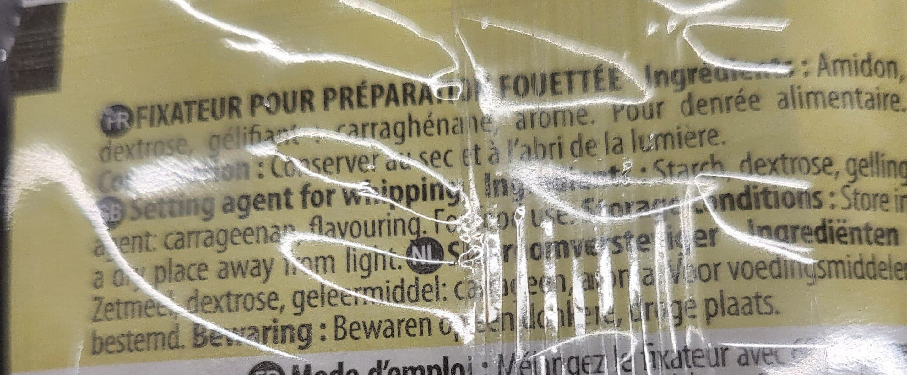 Sainte Lucie Fixateur pour Crème Chantilly packshot