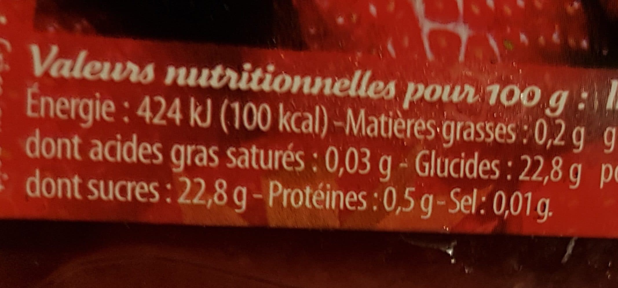 Sainte-Lucie Coulis de fraise packshot
