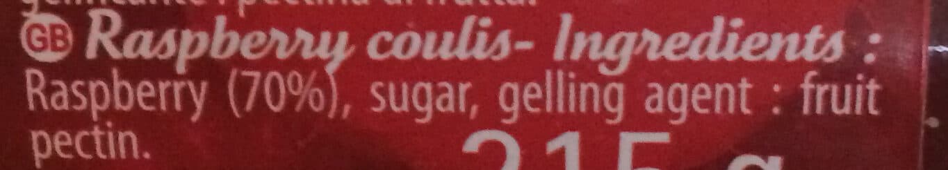Sainte Lucie Coulis de framboise packshot