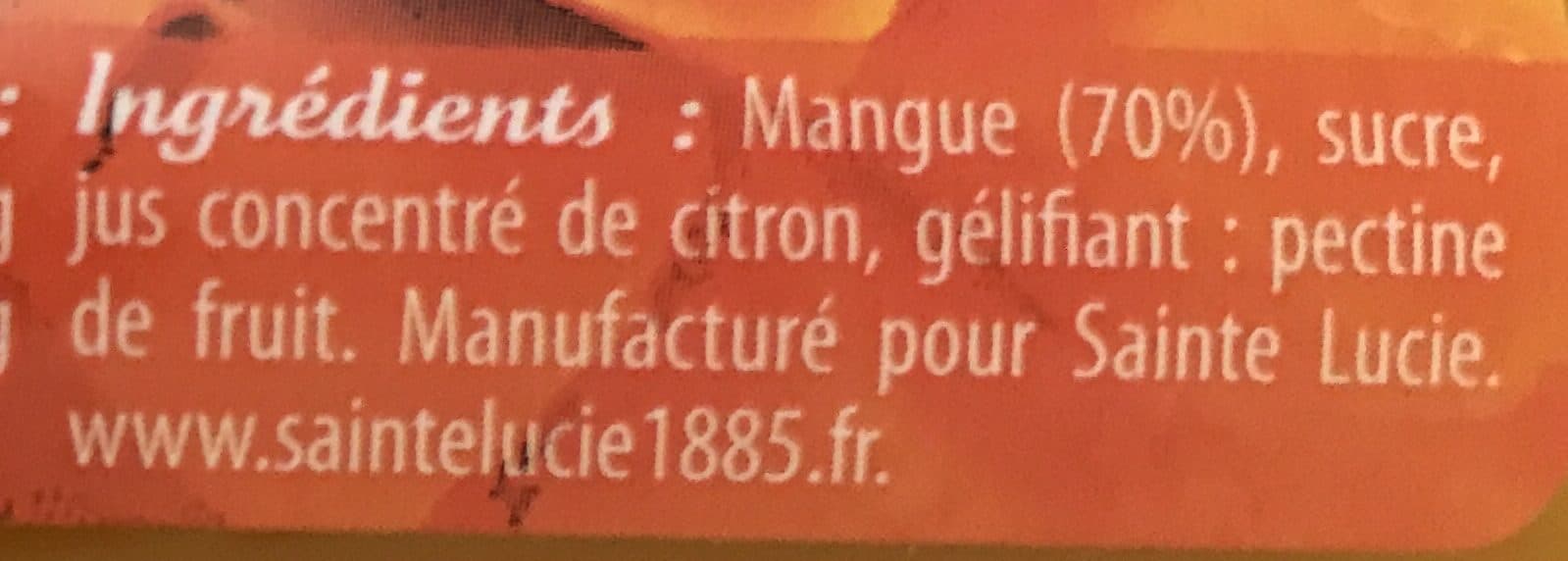 Sainte Lucie Coulis Mangue packshot
