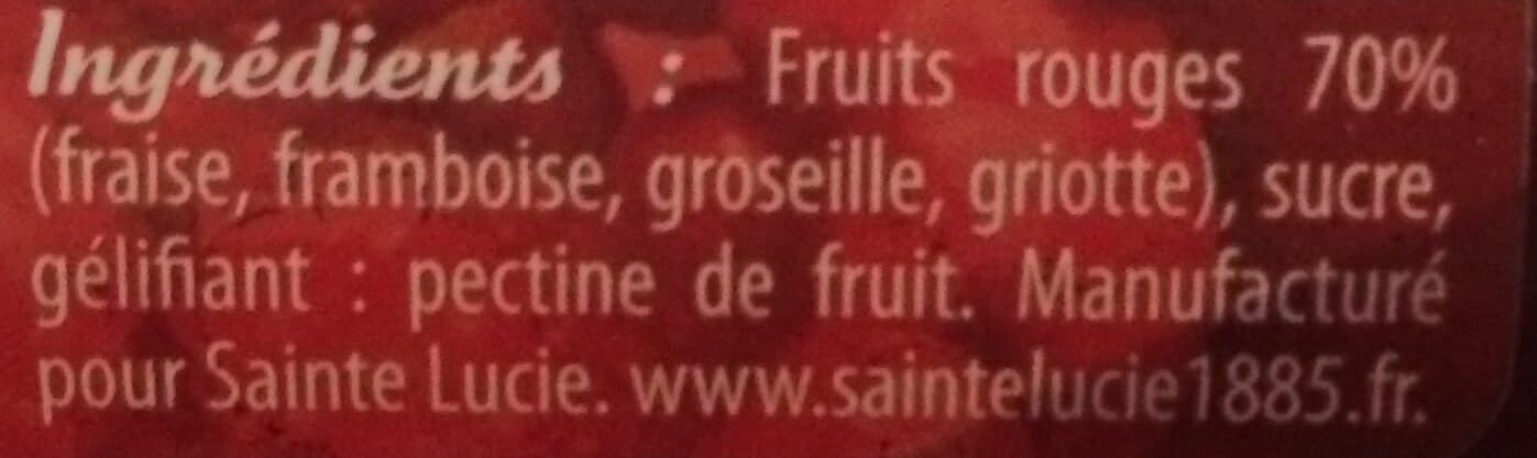 Sainte lucie Sainte Lucie coulis fruits rouges packshot